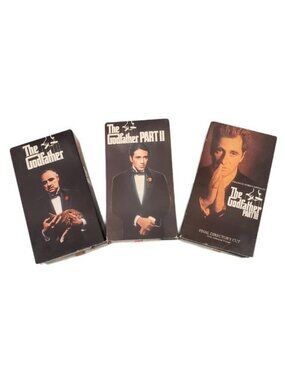 Vintage Paramount The Godfather Triology on VHS